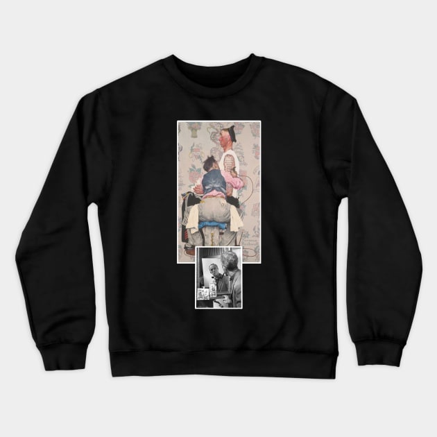 norman rockwell Crewneck Sweatshirt by elywick